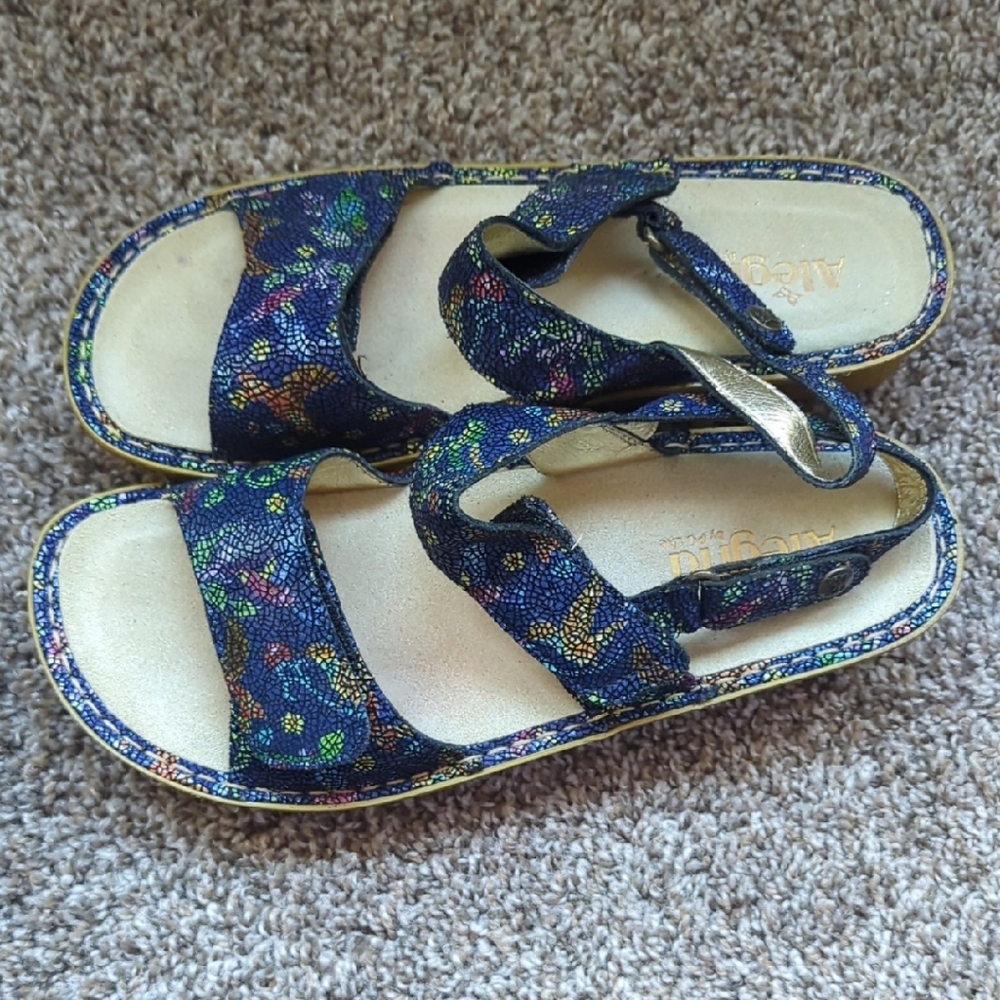 Alegria Multicolor Floral Sandals